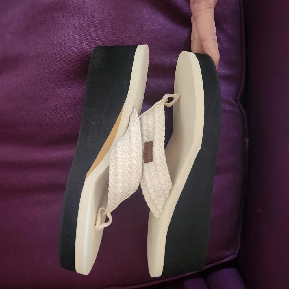 Malida Wedge Sandals NWOT Sz 9 - Picture 5 of 9